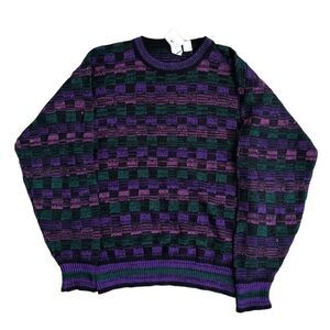 RARE Coogi Style Knit Oscar Dela Renta Sweater Medium
